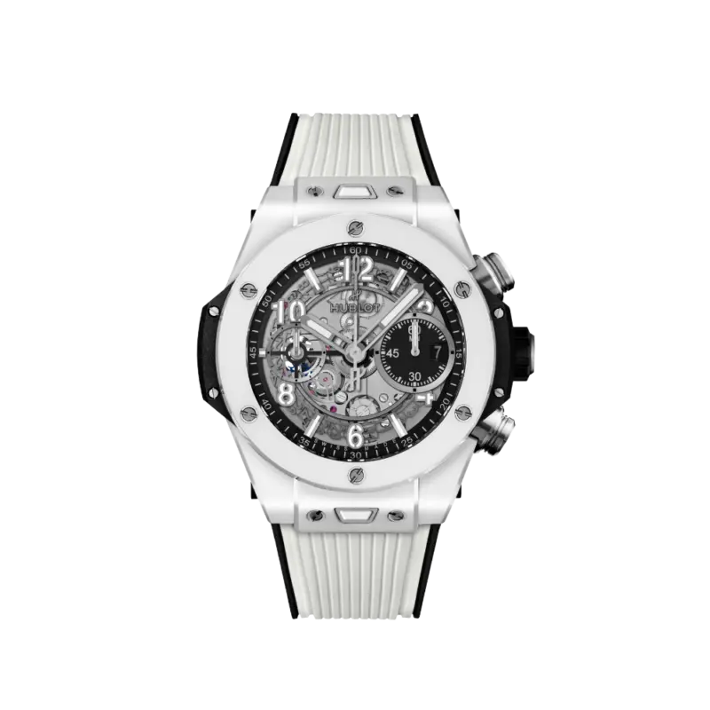 Hublot Big Bang Unico White ceramic, 42mm, Ref# 441.HX.1170.RX