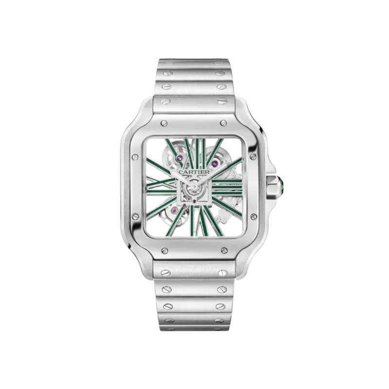 Santos de Cartier Large Skeleton/Green