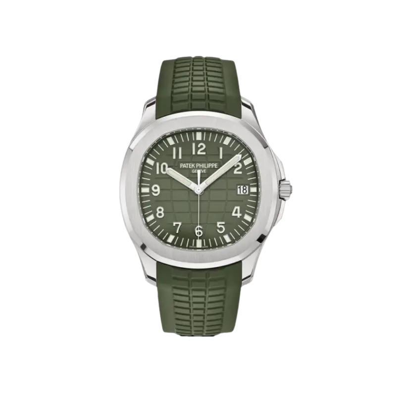 Patek Philippe Aquanaut Jumbo Date, Sweep Seconds, 18k White Gold, 42,2 mm, Ref# 5168G-010