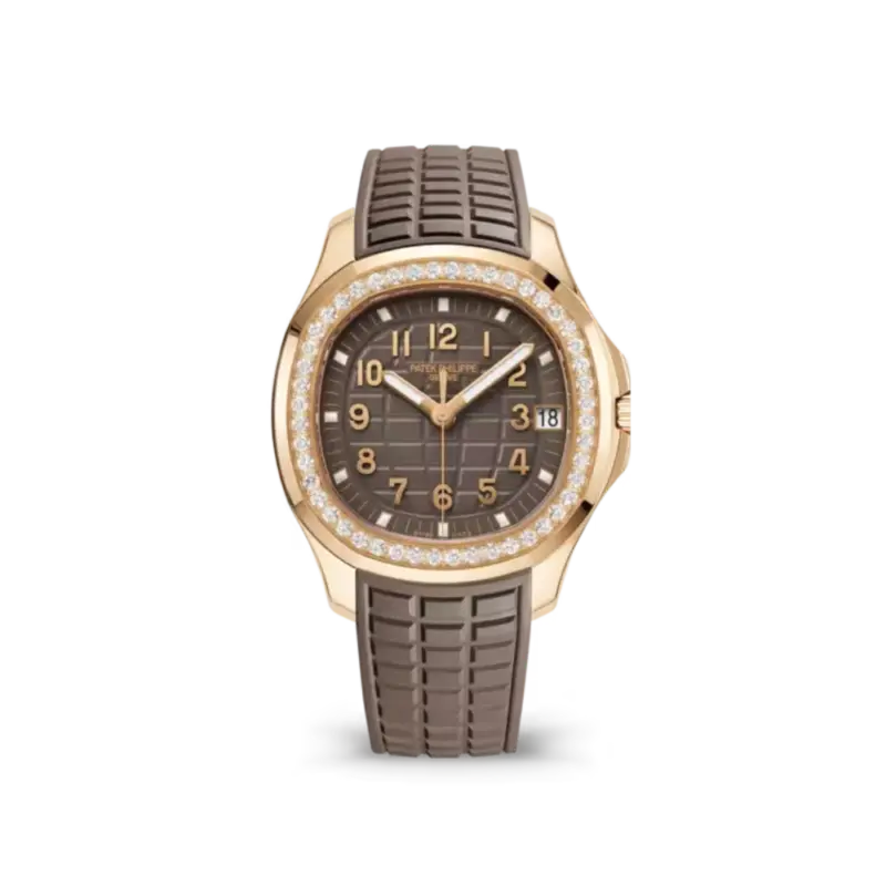 Patek Philippe Aquanaut Luce Automatic Diamond Brown Dial Ladies Watch 5068R-001