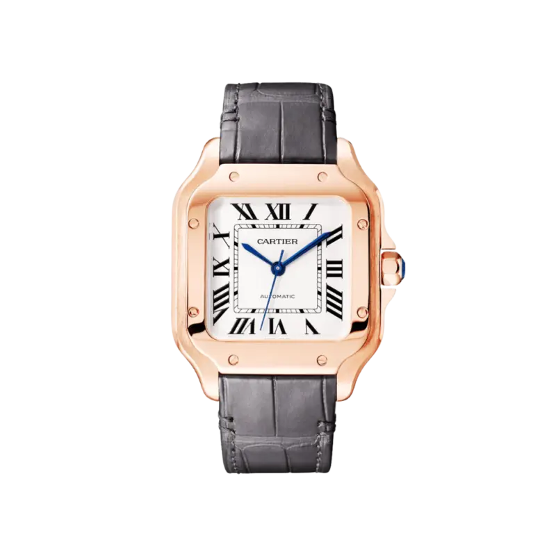 Santos de Cartier Medium Automatic Gold Watch