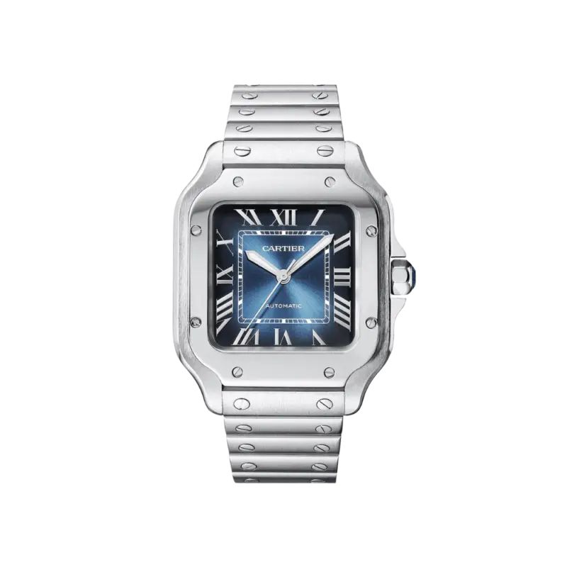 Santos de Cartier Medium Blue Dial Automatic