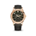 Patek Philippe Annual Calendar Moonphase Rose Gold Brown Leather Men's Watch 5205R-001 40mm