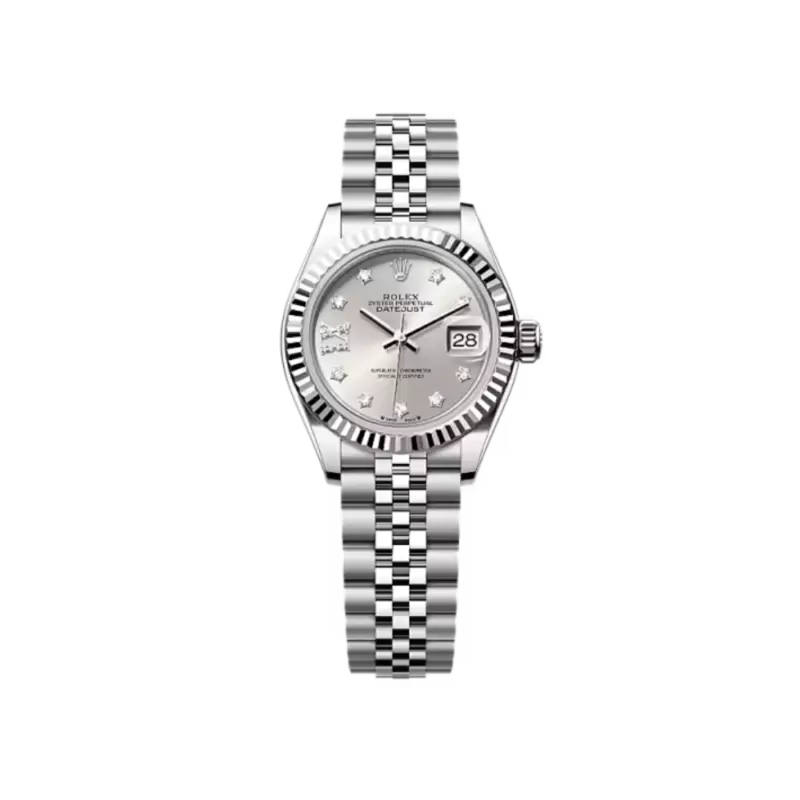 Rolex Lady-Datejust 28, Oystersteel and 18k White Gold, Ref#279174-0021
